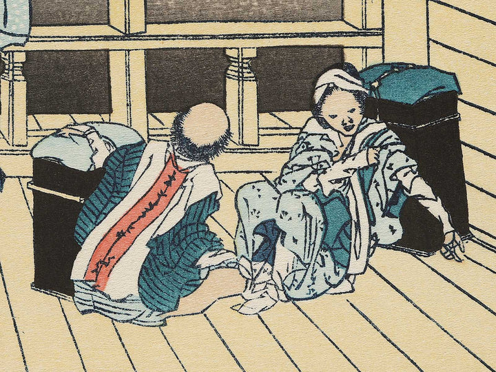 The Sazaido Hall of the Gohyaku Rakanji Temple from the series Thirty-six Views of Mount Fuji by Katsushika Hokusai, (Medium print size) / BJ292-467