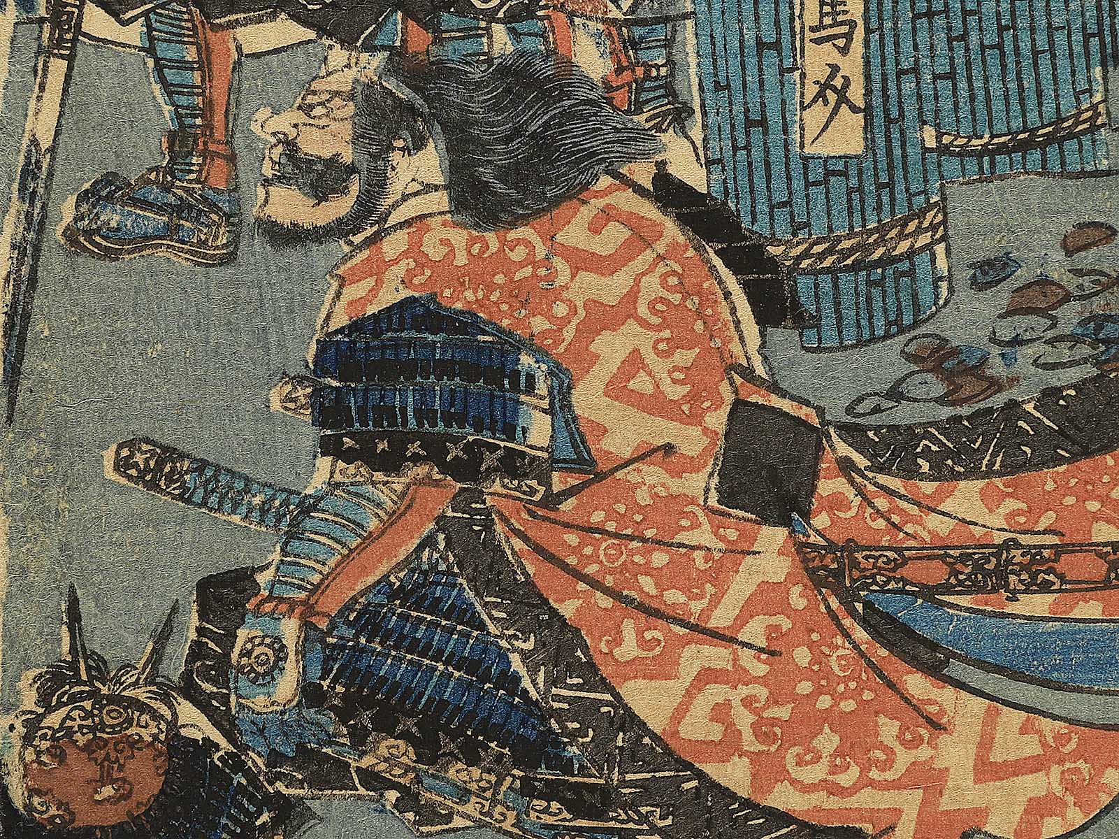 絵画 koji kond Koji sannen Fujigawa shutsujin no zu by Utagawa Yoshitora / BJ349