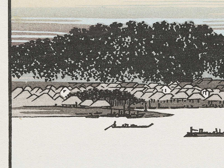 Clearing Weather at Shibaura from the series Eight Views of the Suburbs of Edo by Utagawa Hiroshige, (Medium print size) / BJ331-289