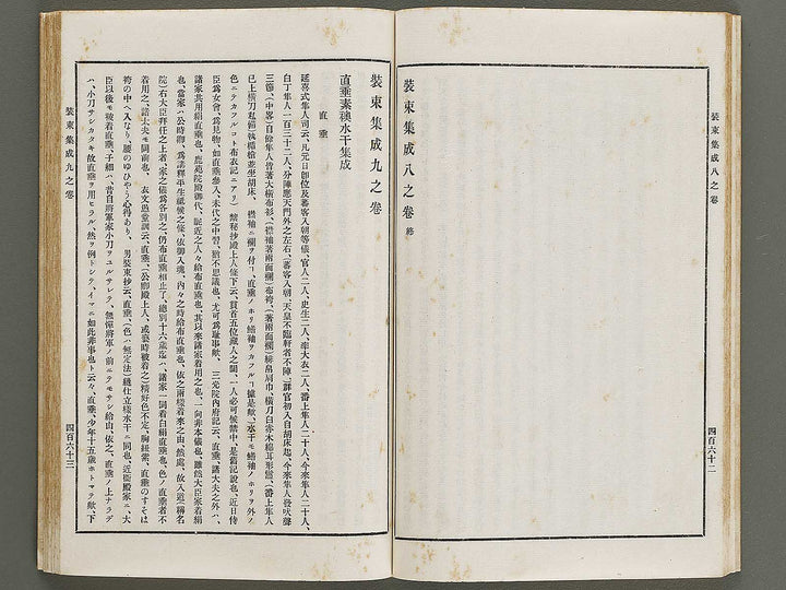 Kojitsu sosho Shozoku shusei 8no maki  10no maki / BJ321-293