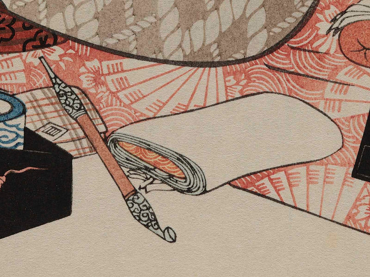 Roka no kureyuki from the series Eight Views of Figures Inside and Outside by Utagawa Hiroshige, (Large print size) / BJ240-149