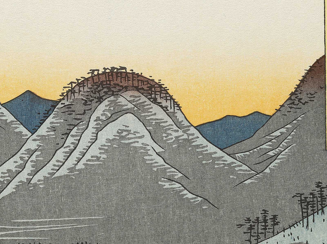 Minosaki from the series Famous Views of the Sixty-odd Provinces by Utagawa Hiroshige, (Large print size) / BJ334-117