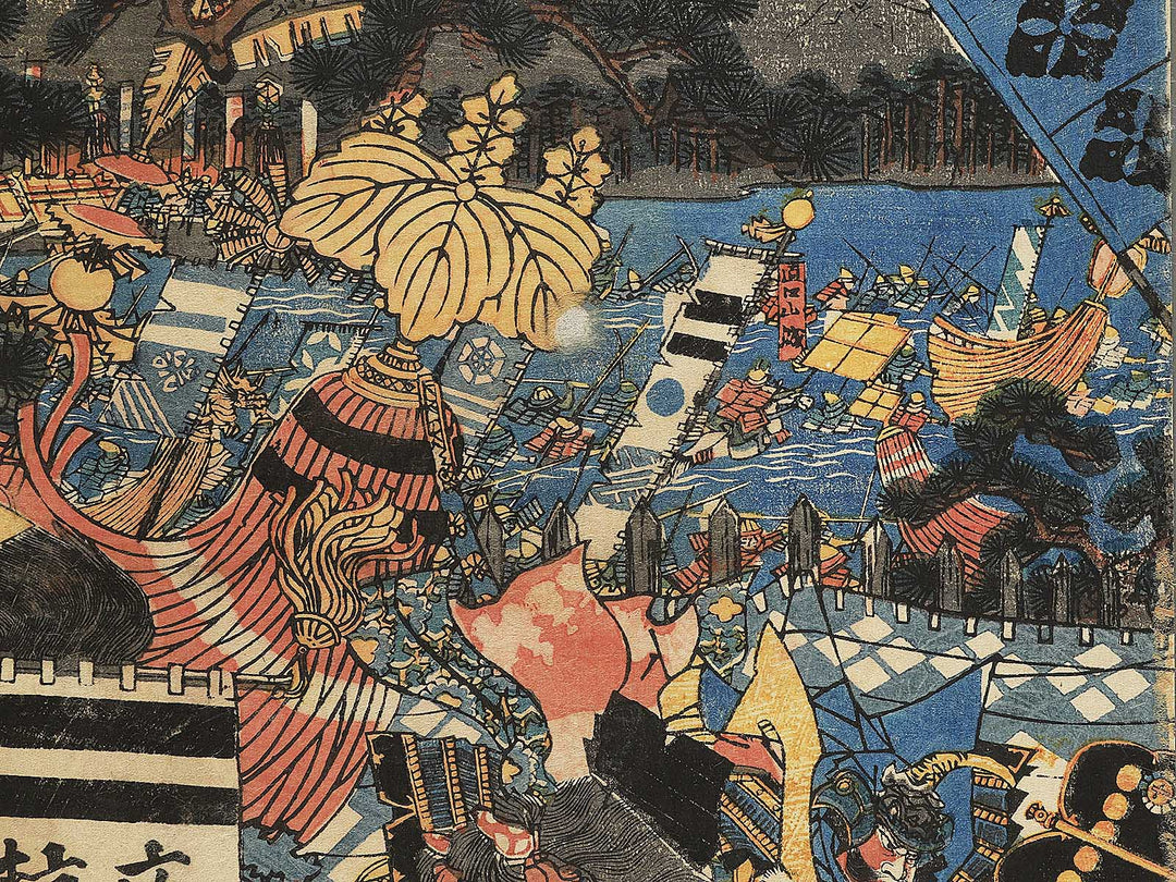 Kawanakajima daikassen no zu by Gyokuransai Sadahide / BJ346-220