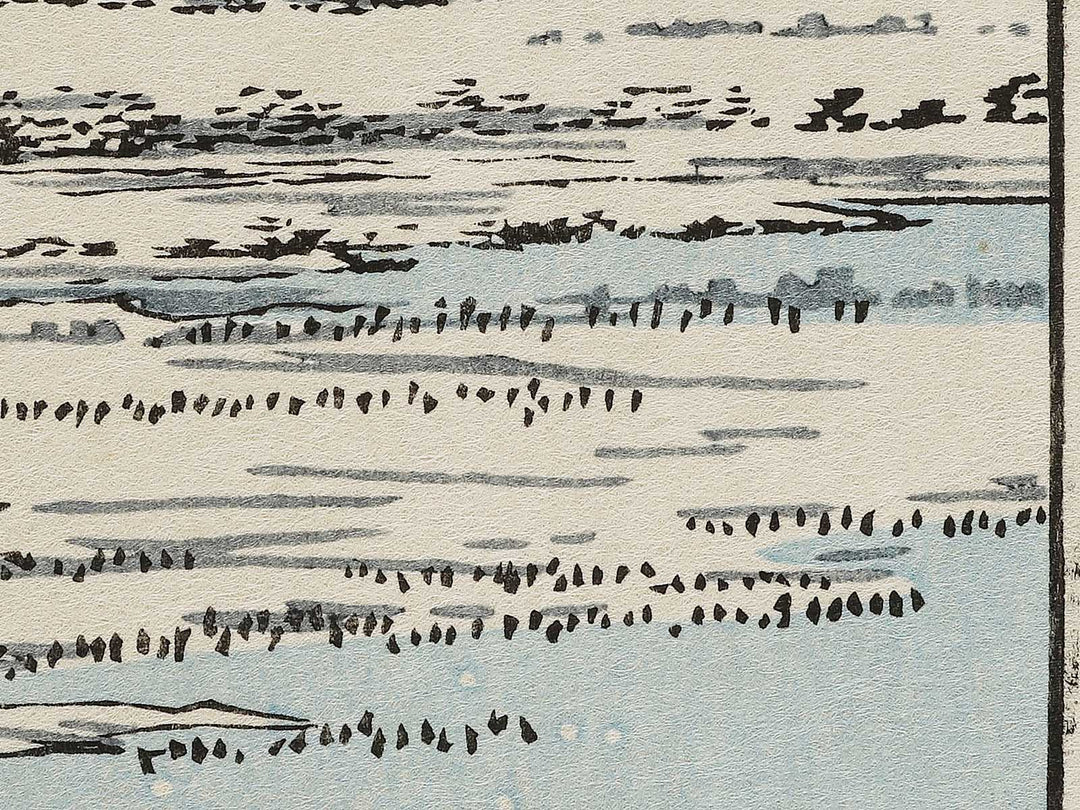 Susaki and the Jumantsubo Plain near Fukagawa from the series One Hundred Famous Views of Edo by Utagawa Hiroshige, (Large print size) / BJ337-085