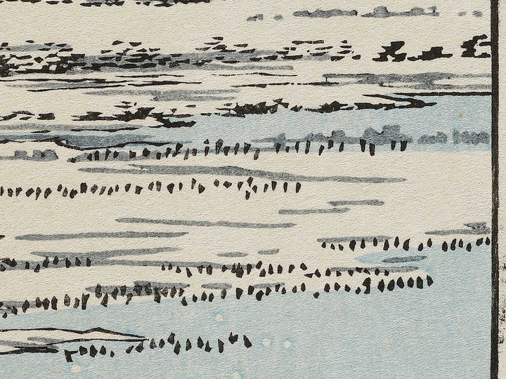 Susaki and the Jumantsubo Plain near Fukagawa from the series One Hundred Famous Views of Edo by Utagawa Hiroshige, (Large print size) / BJ337-085