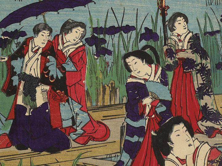Bijin soroi bana shobu no moyo by Yoshu Chikanobu / BJ345-345