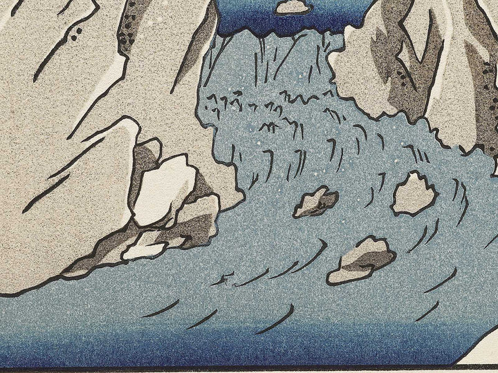 Mount Haruna Under Snow from the series Famous Views of the Sixty-odd Provinces by Utagawa Hiroshige, (Large print size) / BJ331-632