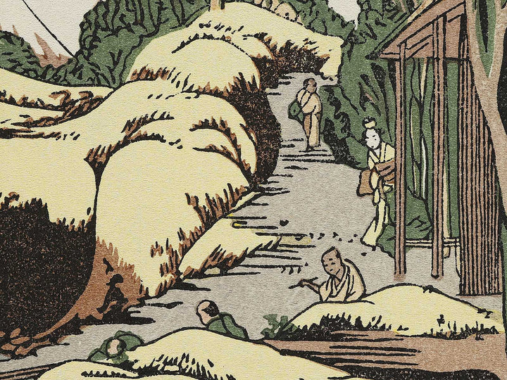 A scenery on the Taki-no-kawa River by Katsushika Hokusai, (Medium print size) / BJ315-581