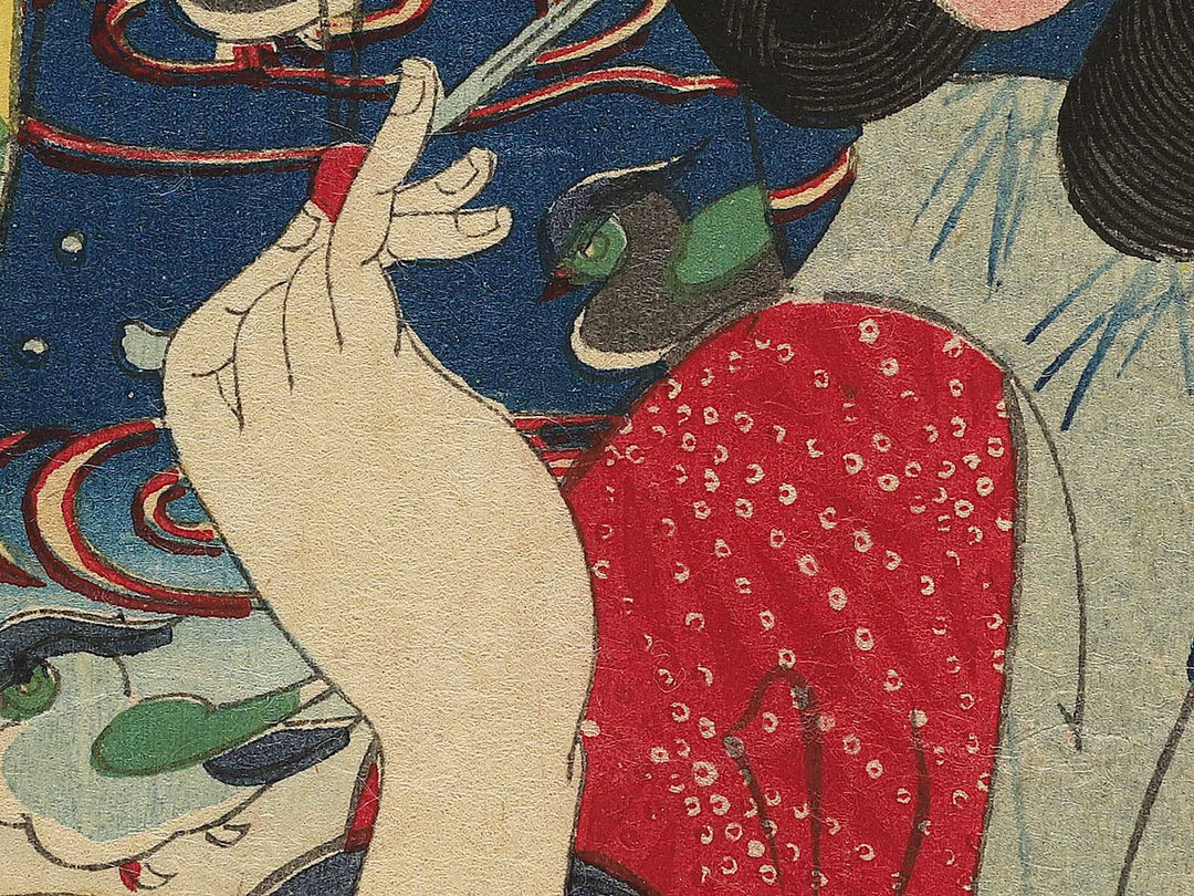 Yoi no ame from the series Nishikiori musashi no beppin by Toyohara Kunichika / BJ346-248