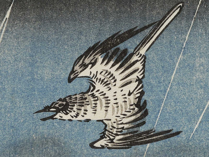 Komagata Hall and Azuma Bridge from the series One Hundred Famous Views of Edo by Utagawa Hiroshige, (Large print size) / BJ336-854