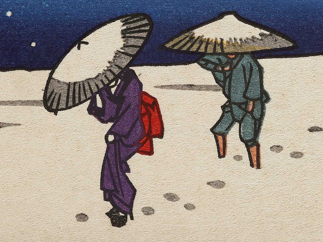 Takanawa no yuki from the series Toto yukimi hyakkei by Utagawa Hiroshige, (Large print size) / BJ328-363