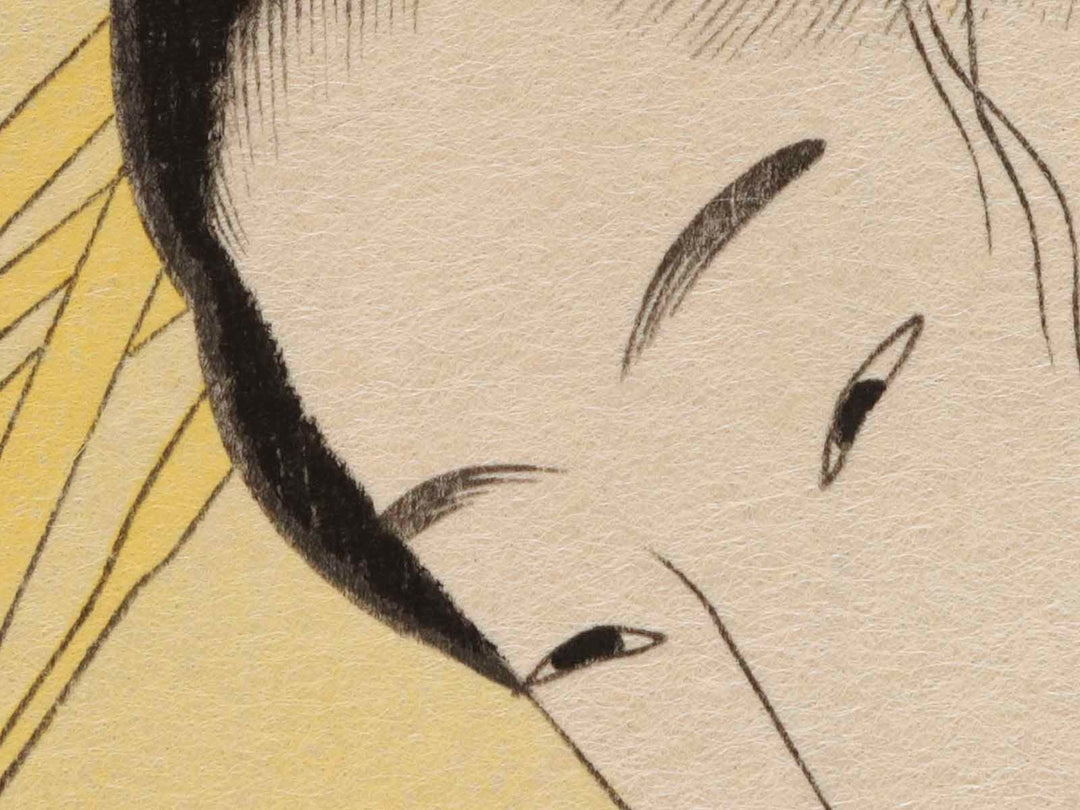 The Oiran Komurasaki of Kadotamaya Reading a Letter from the series Seiro bijin rokkasen by Chobunsai Eishi, (Large print size) / BJ232-694