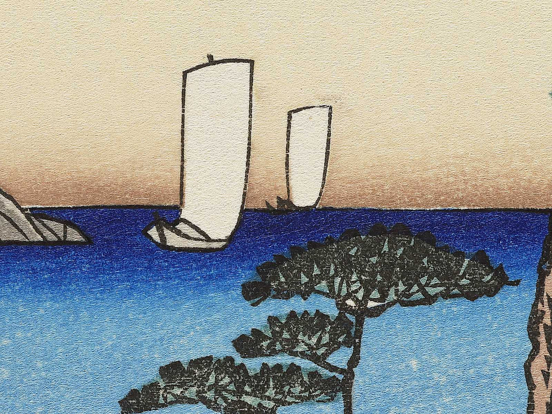 Ottomo kihan from the series Kanazawa hakkei by Utagawa Hiroshige, (Medium print size) / BJ341-817