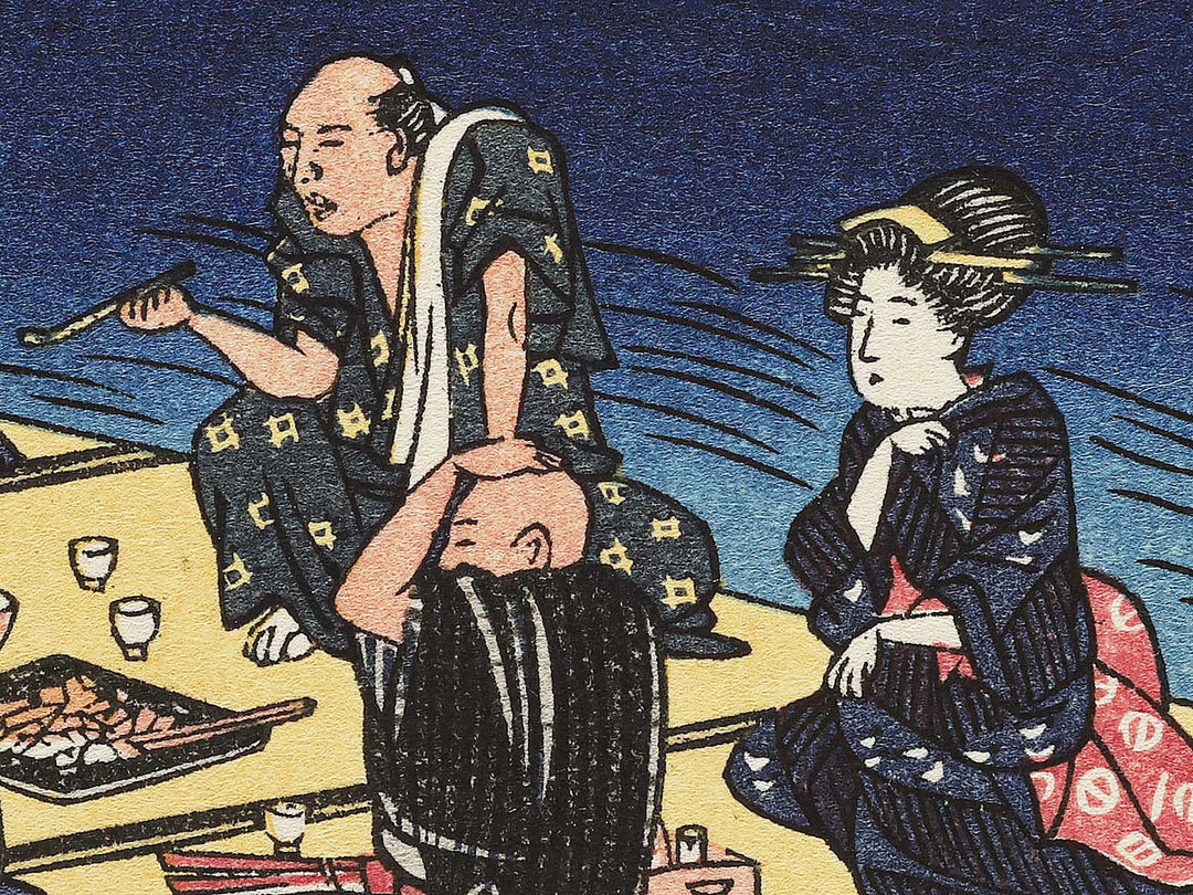 Shijo gawara yusuzumi from the series Kyoto meisho no uchi by Utagawa Hiroshige, (Medium print size) / BJ341-866
