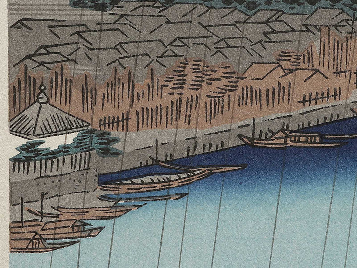 Asaksa gawa kinryuzan enbo from the series Edo meisho by Utagawa Hiroshige, (Small print size) / BJ327-012