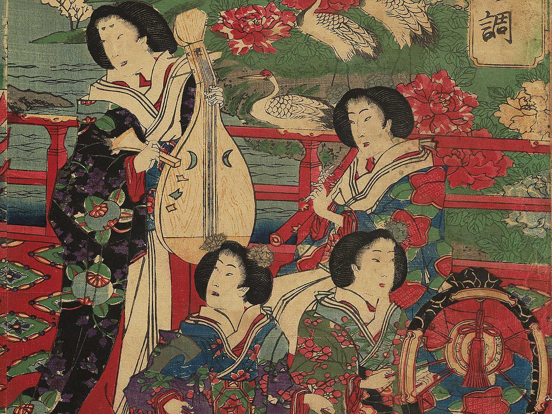 Haruiro ongyoku no shirabe by Utagawa Fusatane / BJ342-391