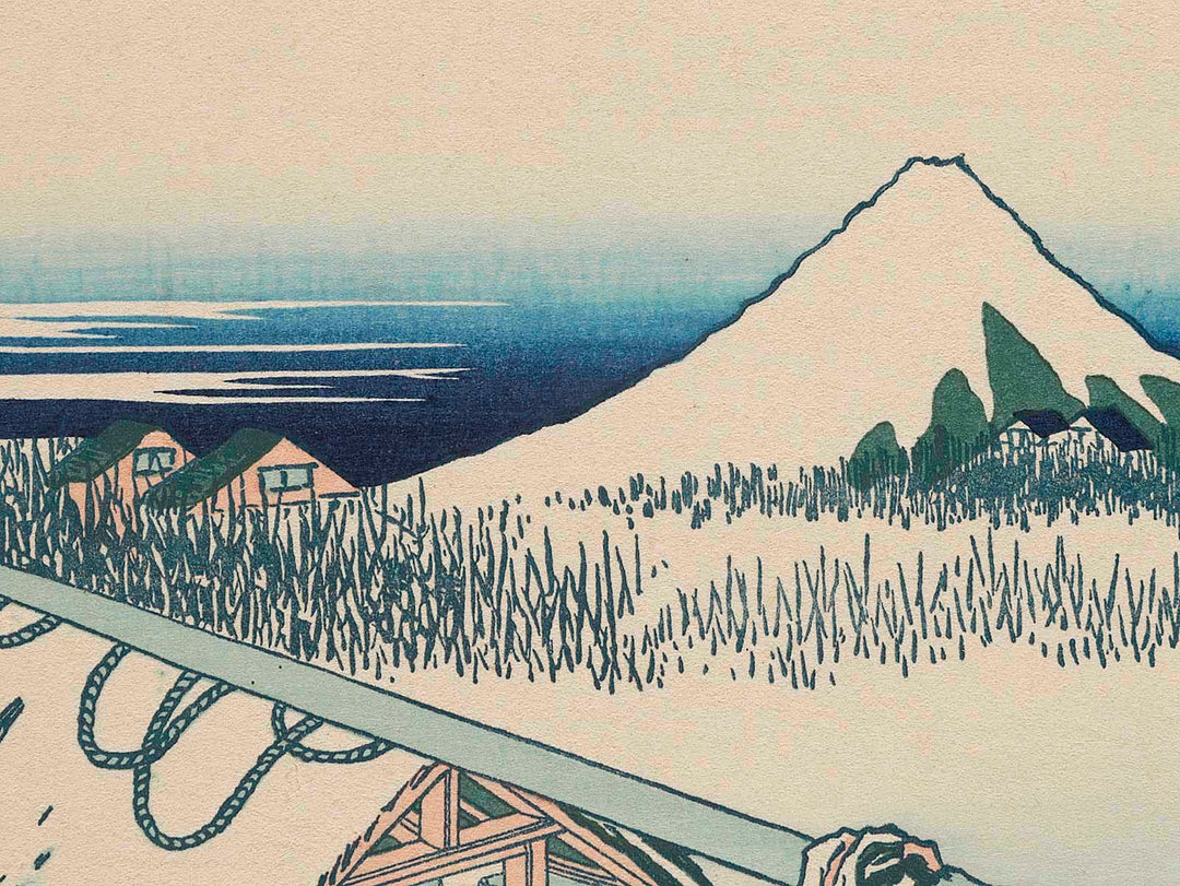 Ushibori in Hitachi Province from the series Thirty-six Views of Mount Fuji by Katsushika Hokusai, (Medium print size) / BJ281-022