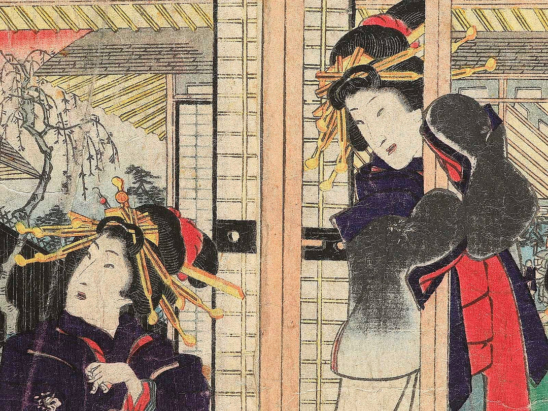 Owariya shimosaziki no zu by Utagawa Kunisada II / BJ343-560