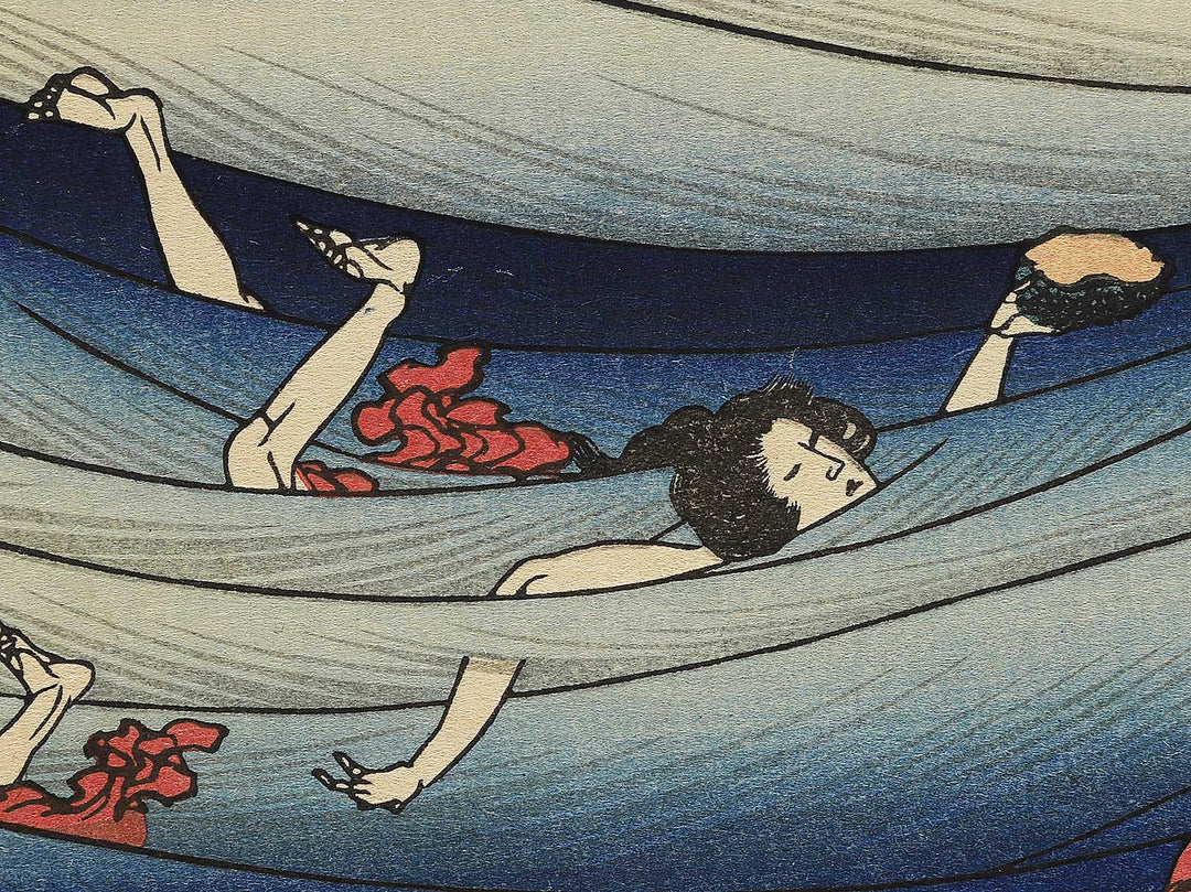 Sangi Takamura from the series Hyakunin issu uba ga etoki by Katsushika Hokusai, (Large print size) / BJ354-970