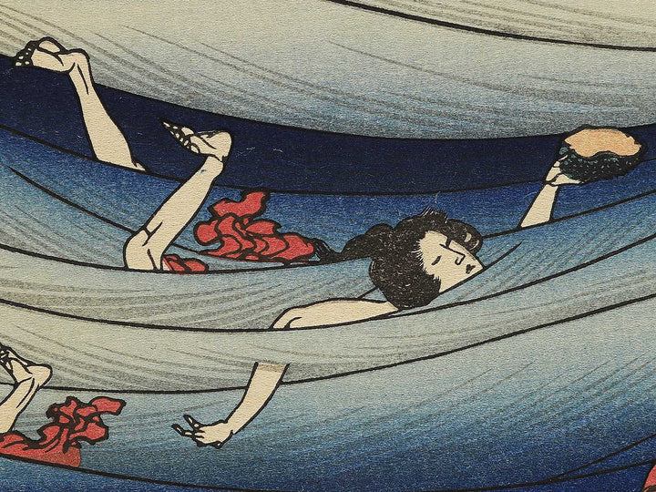 Sangi Takamura from the series Hyakunin issu uba ga etoki by Katsushika Hokusai, (Large print size) / BJ354-970