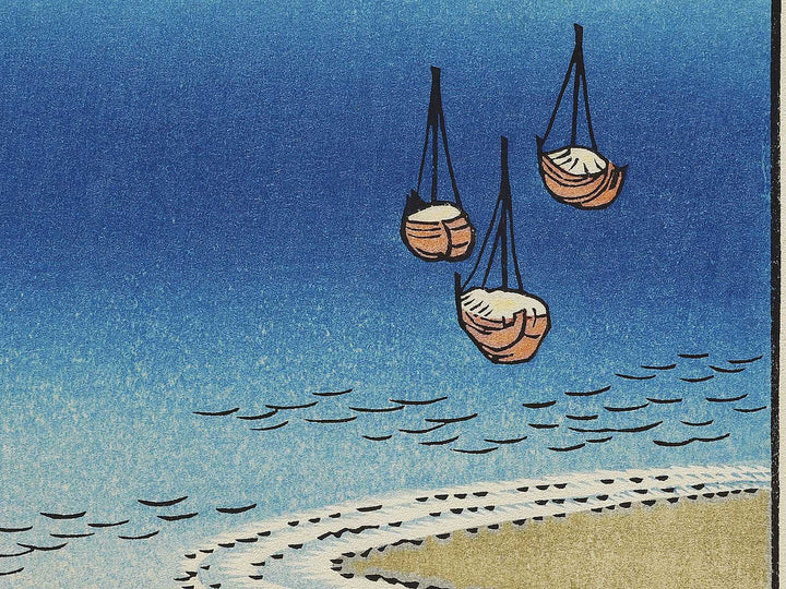 Takashi Beach from the series Famous Views of the Sixty-odd Provinces by Utagawa Hiroshige, (Large print size) / BJ334-418