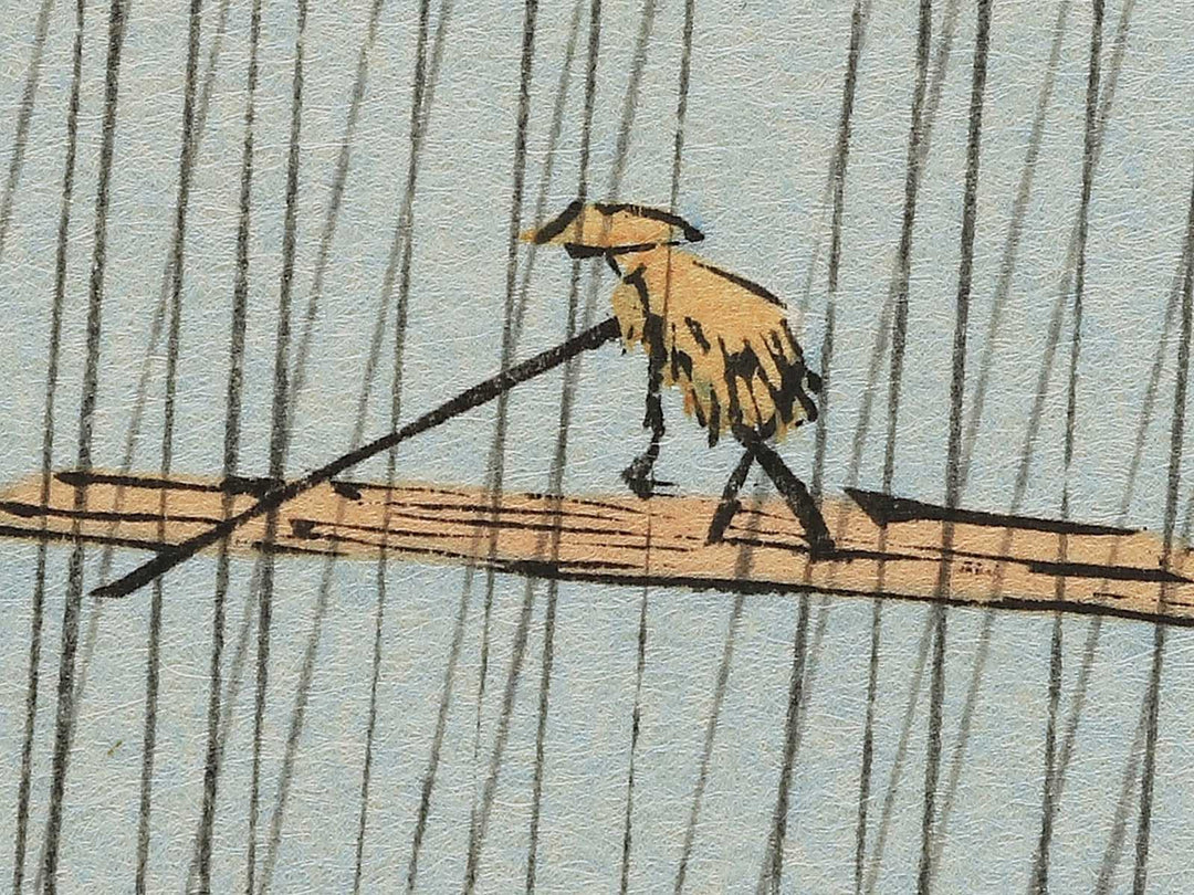 Sudden Shower Over Ohashi Bridge and Atake from the series One Hundred Famous Views of Edo by Utagawa Hiroshige, (Large print size) / BJ342-615