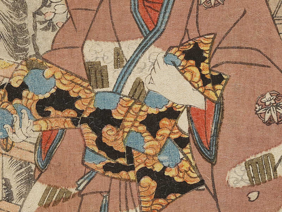 Hachi hana no en from the series Murasaki shikibu genji karuta by Baichoro Kunisada / BJ325-871