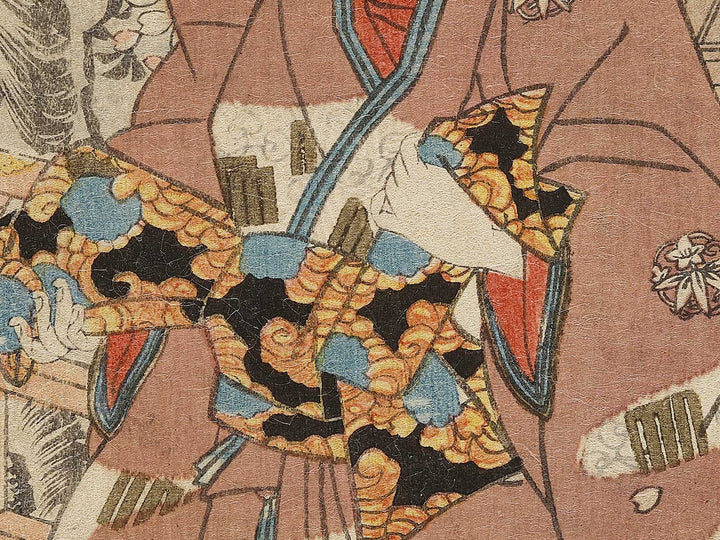 Hachi hana no en from the series Murasaki shikibu genji karuta by Baichoro Kunisada / BJ325-871