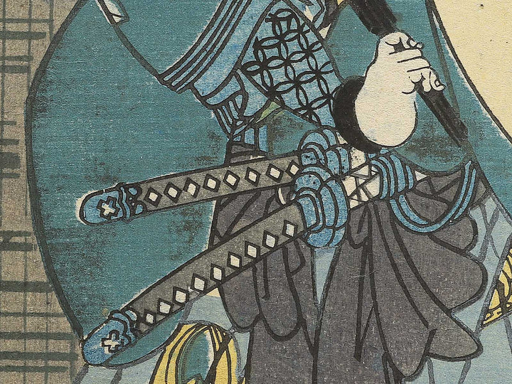 Musume Itohagi Miyamoto Musashi from the series Katakiuchi Ganryujima by Utagawa Yoshitaki / BJ346-878