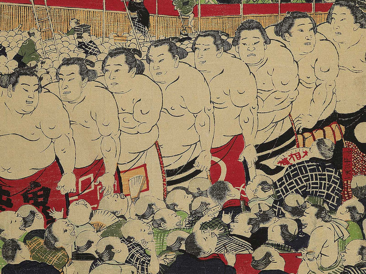 Kanjin ozumo dohyoiri zu by Utagawa Kuniteru / BJ342-909