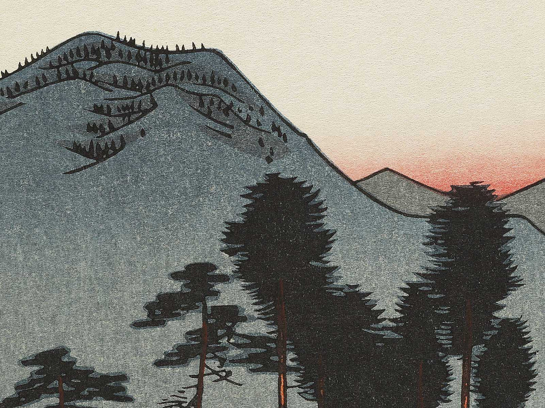 Iga Ueno from the series Famous Views of the Sixty-odd Provinces by Utagawa Hiroshige, (Large print size) / BJ334-390