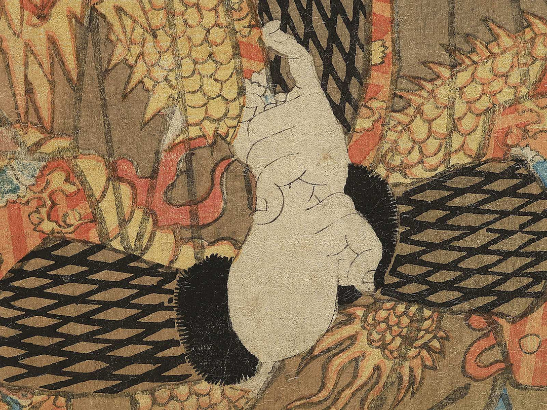 Shimizu no kaja Yoshitaka from the series Seisho nanairoha by Utagawa Kunisada(Toyokuni III) / BJ349-076