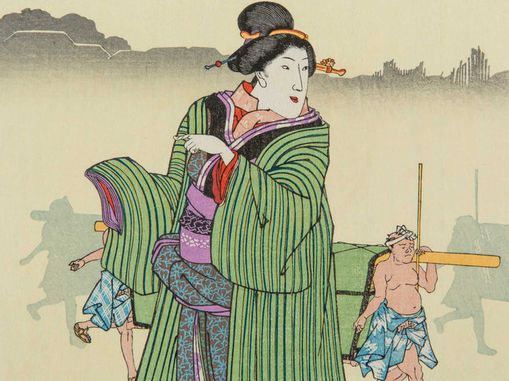 Komagata no asagiri by Utagawa Kuniyoshi, (Small print size) / BJ225-939