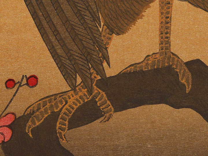 Hawk and Shrike from the series Momotidori kyoka awase by Kitagawa Utamaro, (Large print size) / BJ328-293