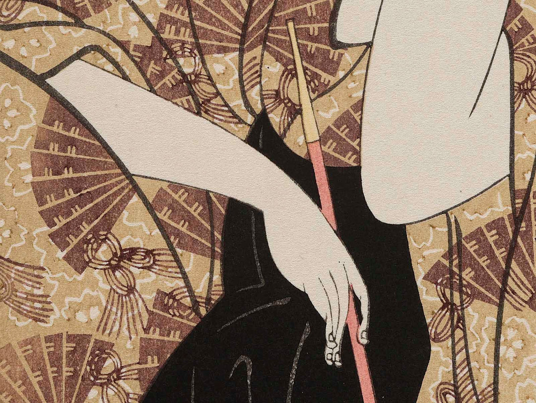 The Courtesan Hana of the Ogiya House from the series A Collection of Contemporary Popular Beauties by Kitagawa Utamaro, (Medium print size) / BJ282-268