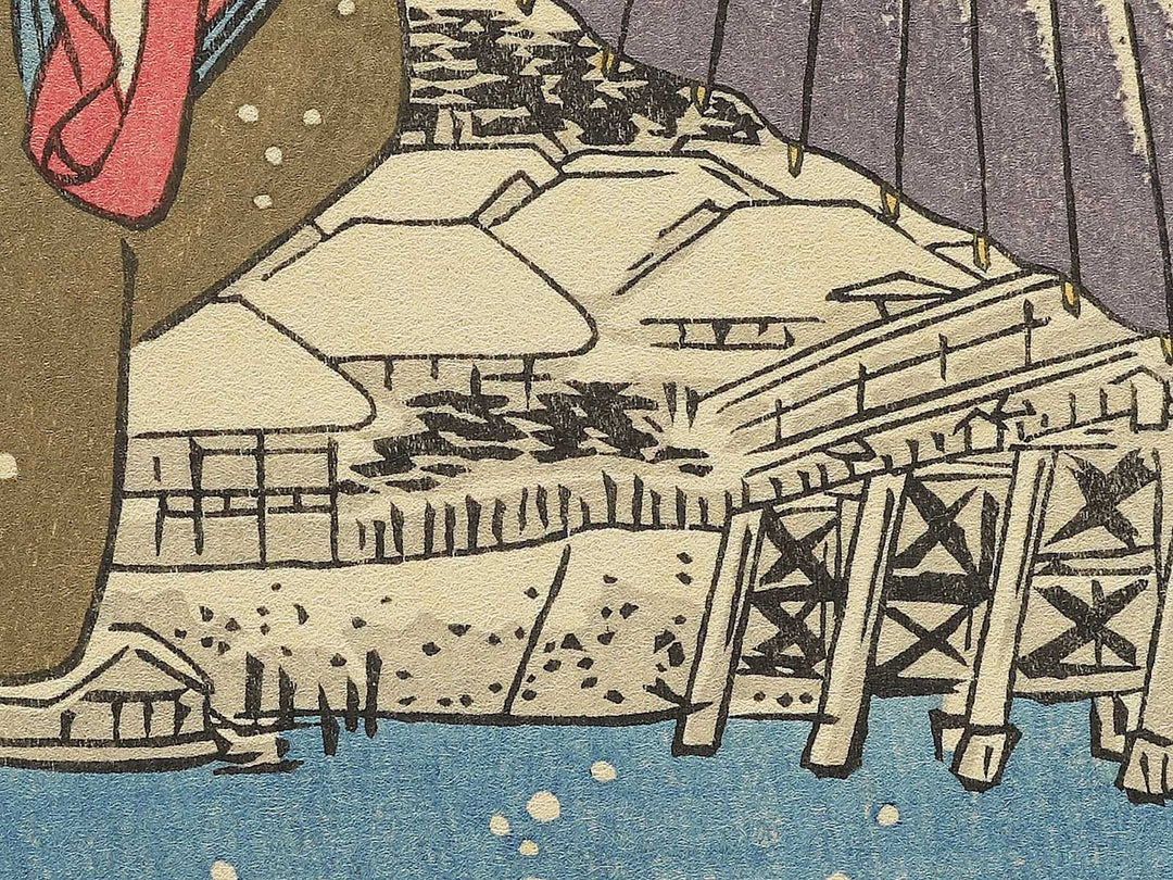 Asakusa no bosetsu from the series Meisho Edo hakkei by Utagawa Hiroshige, (Medium print size) / BJ330-610