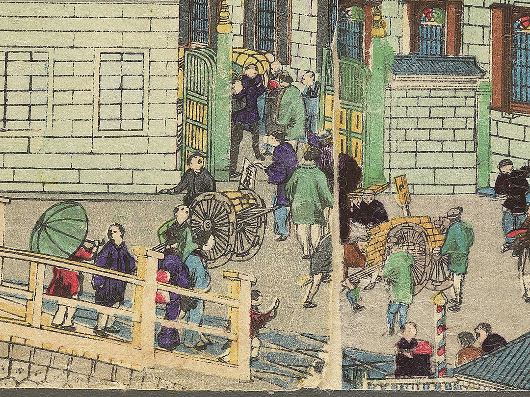 Mitsui Group's Building by Utagawa Kuniteru II (Ichiyosai Kuniteru) / BJ352-814
