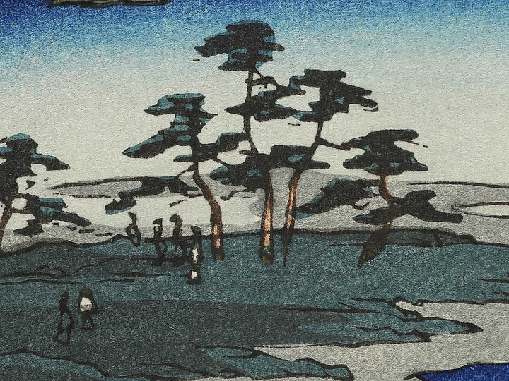 The Togetsu Bridge in Arashiyama from the series Famous Views of the Sixty-odd Provinces by Utagawa Hiroshige, (Large print size) / BJ334-250