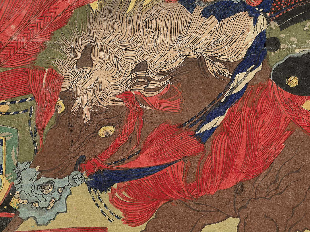 Miyako Heianjogai yusen no zu Komatsu naidaijin Shigemori Akugenta Yoshihira by Rosetsu / BJ350-805