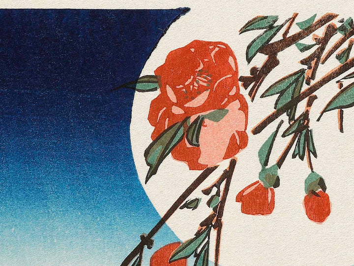 Moonlight night pink   swallow by Utagawa Hiroshige, (Medium print size) / BJ328-132