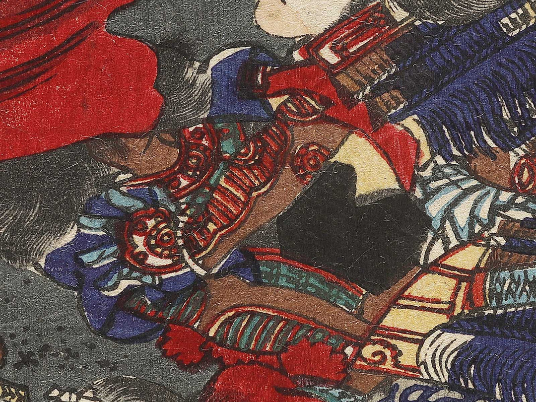 Sanjuroku Takechi Juzaemon itsuwatte shinin to nari Hisayoshi ni chikazuku from the series Hyogundan gojuyojo by Utagawa Yoshitsuya / BJ339-815