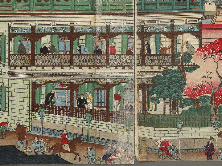 Tokyo Kaiunbashi Kabutomachi Mitsuigumi kawaseza seiyogata gokai zukuri by Takeda Ikumaru / BJ321-160