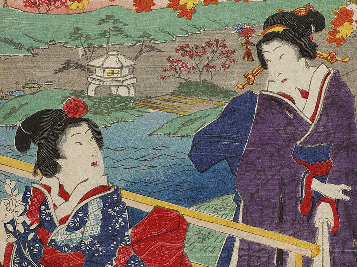 Genji kaiko yashinaigusa by Utagawa Fusatane / BJ334-908