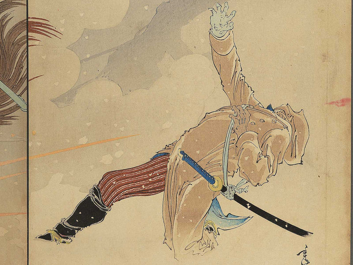 A Scene of the Sino Japanese War, Rear Admiral Odera by Migita Toshihide / BJ344-813