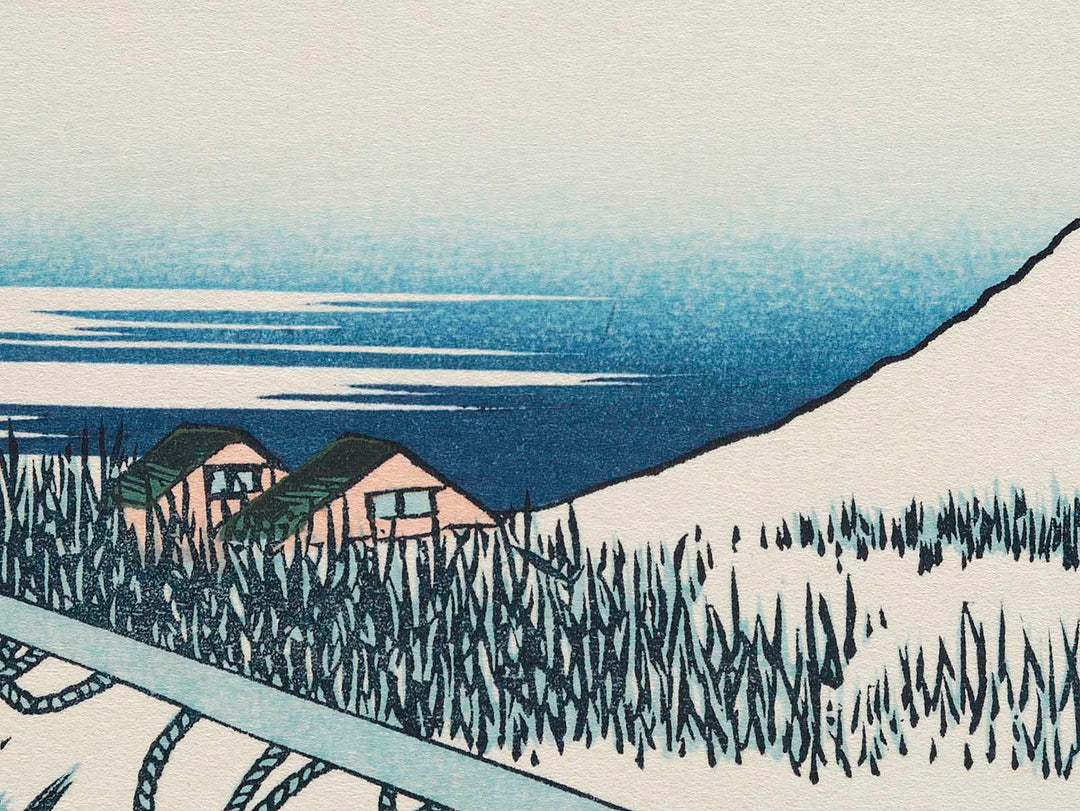 Ushibori in Hitachi Province from the series Thirty-six Views of Mount Fuji by Katsushika Hokusai, (Medium print size) / BJ283-794