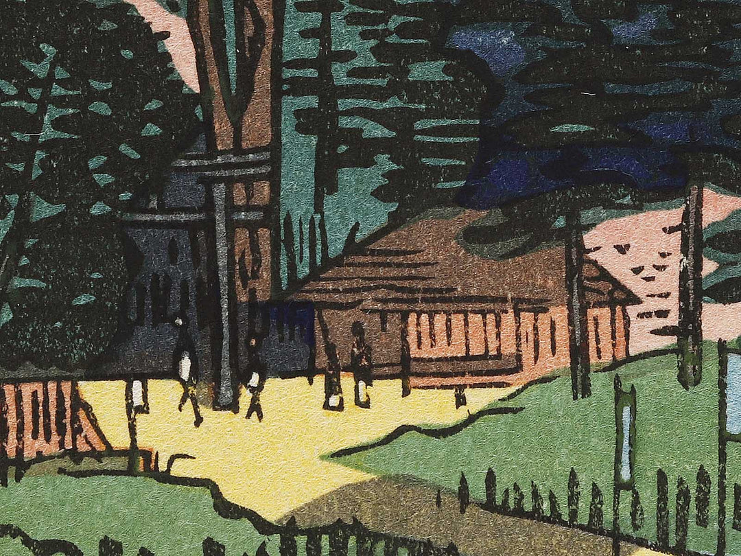 Azuma Shrine and the Entwined Camphor from the series One Hundred Famous Views of Edo by Utagawa Hiroshige, (Large print size) / BJ337-092