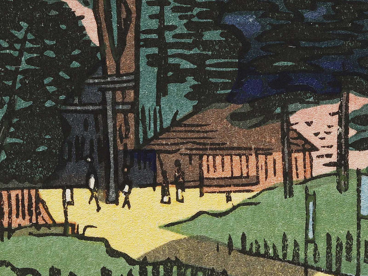 Azuma Shrine and the Entwined Camphor from the series One Hundred Famous Views of Edo by Utagawa Hiroshige, (Large print size) / BJ337-092