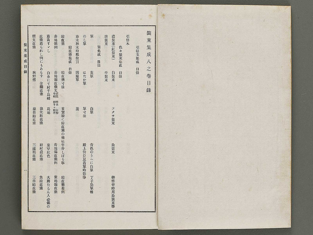 Kojitsu sosho Shozoku shusei 8no maki  10no maki / BJ321-293