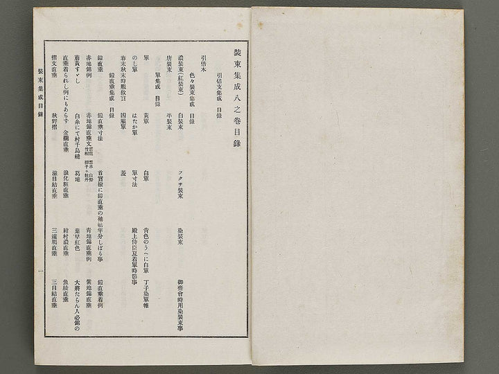 Kojitsu sosho Shozoku shusei 8no maki  10no maki / BJ321-293