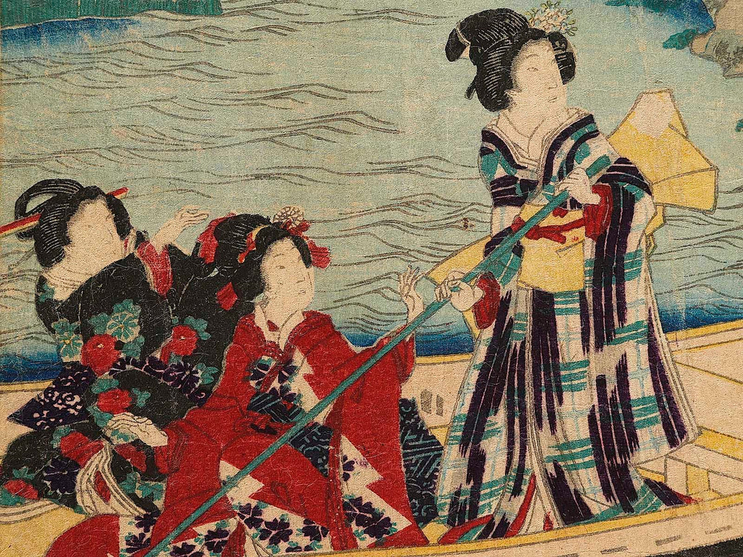 Ume  from the series Genji shochikubai no uchi by Utagawa Kunisada II / BJ341-355